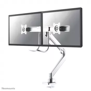 Neomounts NM-D775DXWHITE monitorarm 25,4-81,3 cm (10-32 inch) - gasdrukveer - Topfix - 180°-stop