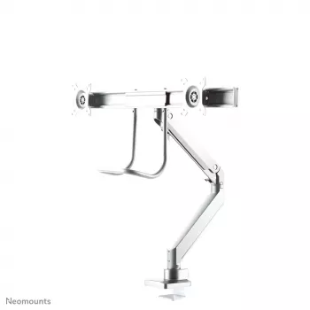 Neomounts NM-D775DXWHITE monitorarm 25,4-81,3 cm (10-32 inch) - gasdrukveer - Topfix - 180°-stop