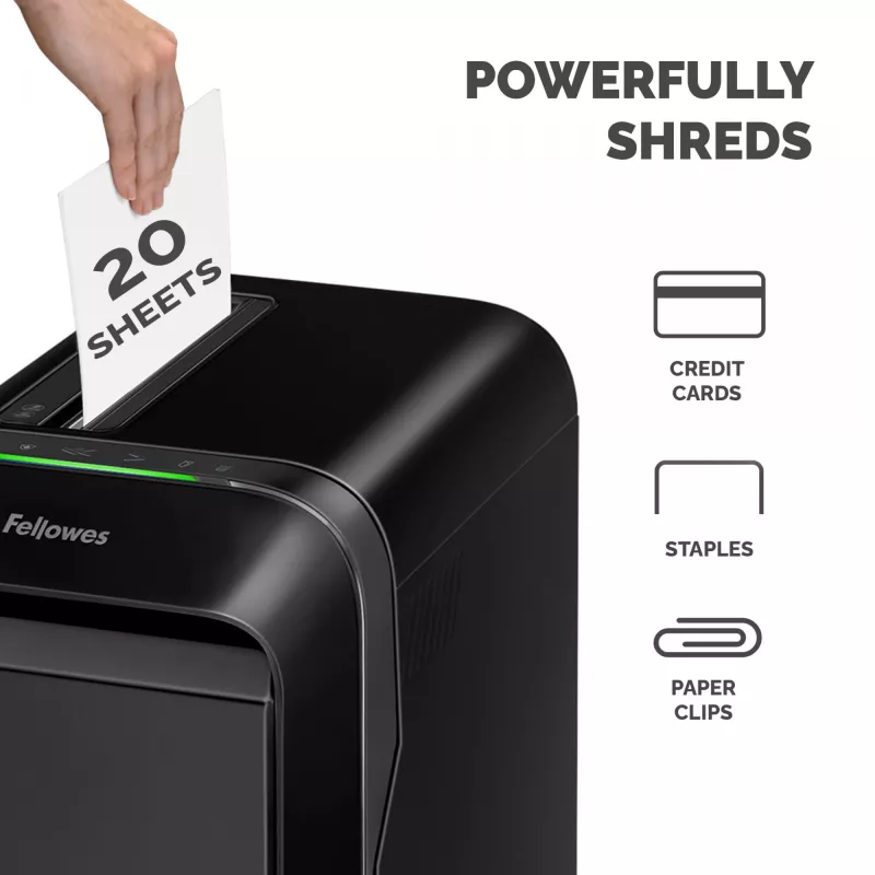 Fellowes LX Series Powershred LX220 papiervernietiger 65 dB zwart