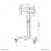 Neomounts FL50S-825WH1 TV-trolley 37-75 inch - TÜV