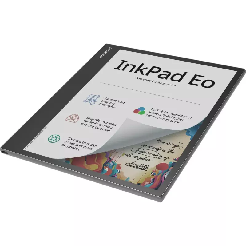 E-bookreader PocketBook InkPad Eo 10,3 inch 64 GB Wi‑Fi — 10,3 inch E Ink Kaleido, touchscreen, MicroSD
