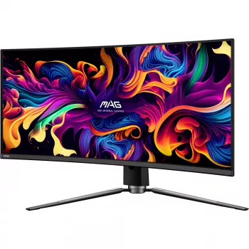 Monitor MSI MAG 341CQP QD-OLED 34 inch UltraWide QHD 3440×1440, 21:9, 0,03 ms, USB-hub, VESA, in hoogte verstelbaar