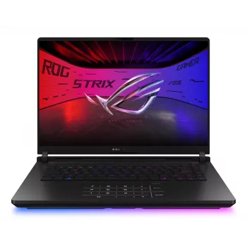 ASUS ROG Strix SCAR 16 G635LX-RW042W Intel Core Ultra 9 275HX Laptop 40,6 cm (16 inch) WQXGA 64 GB DDR5-SDRAM 2 TB SSD NVIDIA GeForce RTX 5090 Wi-Fi 7 (802.11be) Windows 11 Home zwart