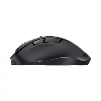 TRUST Fyda Office ergonomische rechter draadloze muis – RF + Bluetooth 5.2 – optisch 2400 DPI – 6 knoppen – zwart