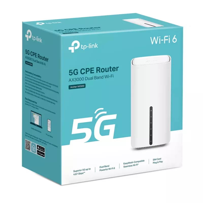 TP-Link Archer NX500 WLAN-router Gigabit Ethernet dual-band (2,4 GHz / 5 GHz) 5G wit