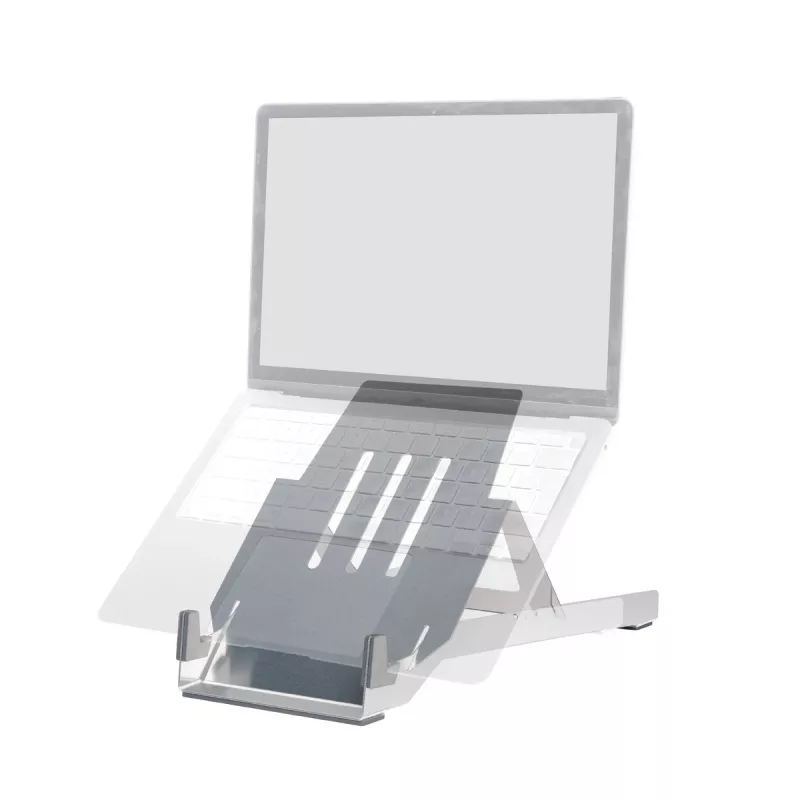 R-Go Tools laptopsteun R-Go Riser Basic, opvouwbare en verstelbare laptop-riser, aluminium, zilver