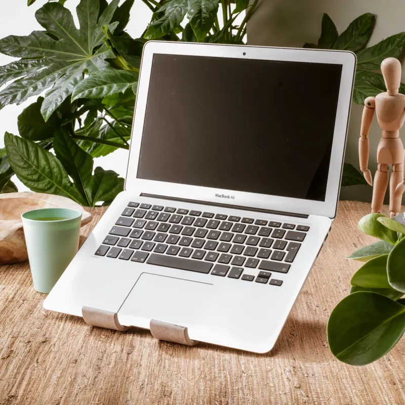 R-Go Tools laptop- en tabletstandaard R-Go Treepod, ergonomisch en modulair, verstelbaar, biobased