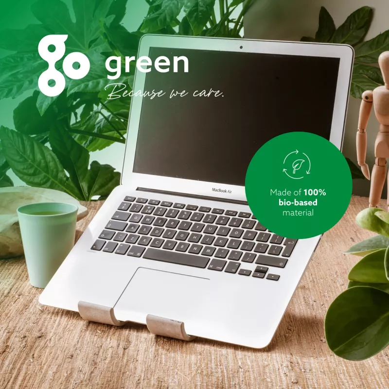 R-Go Tools laptop- en tabletstandaard R-Go Treepod, ergonomisch en modulair, verstelbaar, biobased