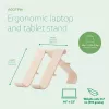 R-Go Tools laptop- en tabletstandaard R-Go Treepod, ergonomisch en modulair, verstelbaar, biobased