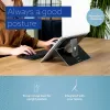 R-Go Tools laptopstandaard R-Go Riser Attachable, verstelbaar, geïntegreerd in je laptop, aluminium, zwart
