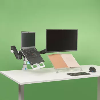 R-Go Tools R-Go Morelia documenthouder, module met Caparo en Zepher monitorarm