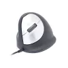 R-Go Tools ergonomische muis R-Go HE Break met pauzesoftware, groot (handmaat ≥ 185 mm), linkshandig, bedraad, zwart