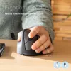 R-Go Tools ergonomische muis R-Go HE Break met pauzesoftware, medium (handmaat 165-185 mm), linkshandig, Bluetooth, zwart