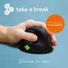 R-Go Tools ergonomische muis R-Go HE Break met pauzesoftware, medium (handmaat 165-185 mm), linkshandig, Bluetooth, zwart