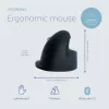 R-Go Tools ergonomische muis R-Go HE Break met pauzesoftware, medium (handmaat 165-185 mm), linkshandig, Bluetooth, zwart