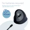 R-Go Tools ergonomische muis R-Go HE Break met pauzesoftware, medium (handmaat 165-185 mm), linkshandig, Bluetooth, zwart