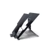 R-Go Tools laptopstandaard R-Go Riser Document, ergonomische, opvouwbare en verstelbare standaard met documenthouder, zwart
