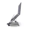R-Go Tools laptopstandaard R-Go Riser Document, ergonomische, opvouwbare en verstelbare standaard met documenthouder, zwart