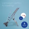 R-Go Tools laptopstandaard R-Go Riser Document, ergonomische, opvouwbare en verstelbare standaard met documenthouder, zwart