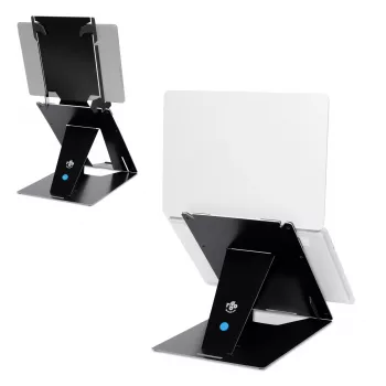 R-Go Tools tablet- en laptopstandaard R-Go Riser Duo, geschikt voor 10–22 inch scherm, zwart