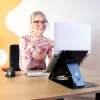 R-Go Tools tablet- en laptopstandaard R-Go Riser Duo, geschikt voor 10–22 inch scherm, zwart