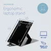 R-Go Tools tablet- en laptopstandaard R-Go Riser Duo, geschikt voor 10–22 inch scherm, zwart
