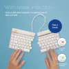 R-Go Tools Split Break RGOSBUKWLWH draadloos toetsenbord, UK-indeling, wit