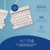 R-Go Tools Split Break RGOSBUKWLWH draadloos toetsenbord, UK-indeling, wit