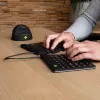 R-Go Tools Compact Break RGOSBUKWLBL draadloos toetsenbord, UK-indeling, zwart