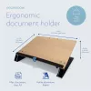 R-Go Tools Documenthouder R-Go Read2Write, geschikt voor lezen en schrijven, ergonomisch, met zachte schuim polssteun, eikenhout