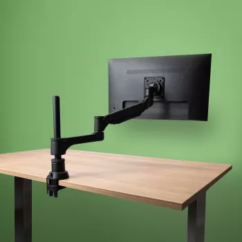 R-Go Tools Monitorarm R-Go Caparo Single, volledig verstelbaar met gasveer, 3-9 kg draagvermogen, 100% circulair, zwart