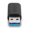 Lindy USB 3.2 Type-A naar C-adapter, USB 3.2 Type-A, USB 3.2 Type-C, Zwart