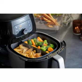 Philips Airfryer-accessoire HD9950/00 XXL Party Master Kit, Philips, Airfryer XXL HD963x, HD965x, Grijs, Staal, 215 mm, 198 mm