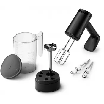 Handmixer Philips HR3781/10 500 W, 5 snelheden + turbo, kunststof behuizing, 1 m kabel, gardes & kneedhaken