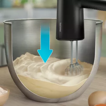Handmixer Philips HR3781/10 500 W, 5 snelheden + turbo, kunststof behuizing, 1 m kabel, gardes & kneedhaken