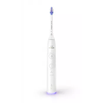 Sonische tandenborstel Philips Series 6100 HX7400/01 — sonische technologie, 62.000 bewegingen/min, 2 modi, 3 snelheden, wit, oplaadbaar