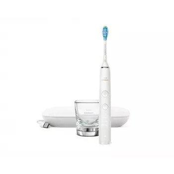 Sonic elektrische tandenborstel Philips DiamondClean 9000 HX9911 — vibrerende tandenborstel, Li-ion oplaadbaar, 3 modi, wit