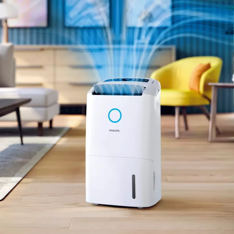 Philips 5000-serie DE5305/11 luchtontvochtiger 4 l 54 dB wit