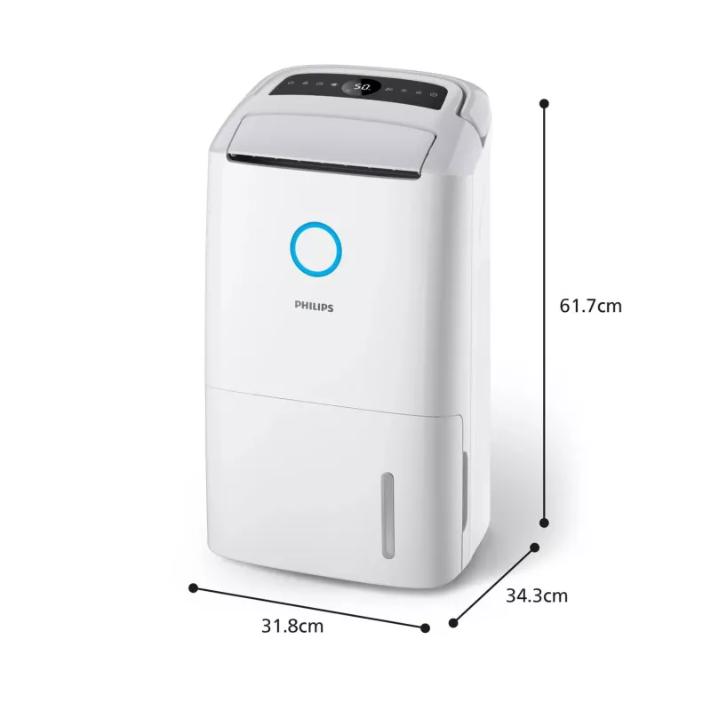 Philips 5000-serie DE5305/11 luchtontvochtiger 4 l 54 dB wit