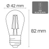 LED-lamp VISIONAL VS-B-19 1W 100 lm 2700K, energie-efficiëntieklasse F