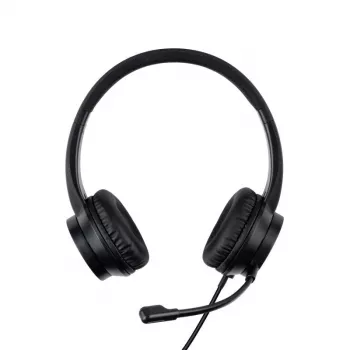 Headset Lindy USB-C Office Headset bedraad 20-20000 Hz 1,95 m zwart