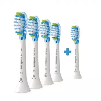 Borstelkoppen Philips Premium Plaque Defence HX9045/87 5 stuks wit