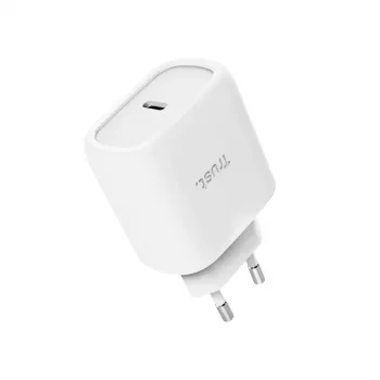 TRUST Maxo 45W USB-C GaN-oplader, 45 W, USB-C-uitgang, max. 20 V, 2 m kabel, wit