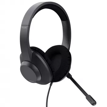 Trust Ayda Max headset bedraad hoofdband gesprekken/muziek USB Type-C / USB Type-A zwart