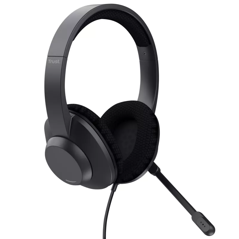 Trust Ayda Max headset bedraad hoofdband gesprekken/muziek USB Type-C / USB Type-A zwart