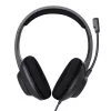 Trust Ayda Max headset bedraad hoofdband gesprekken/muziek USB Type-C / USB Type-A zwart