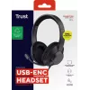 Trust Ayda Max headset bedraad hoofdband gesprekken/muziek USB Type-C / USB Type-A zwart