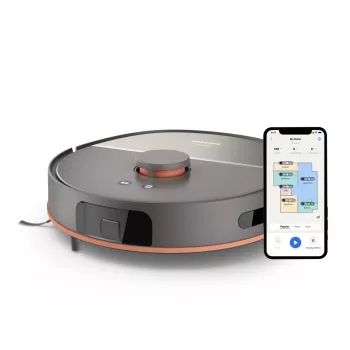 Robotstofzuiger Philips XU5000/10 — 0,26 L stofzak, Li‑Ion 4800 mAh, 200 min looptijd
