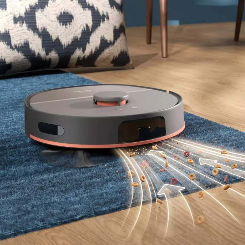 Robotstofzuiger Philips XU5000/10 — 0,26 L stofzak, Li‑Ion 4800 mAh, 200 min looptijd