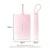 Powerbank Vention 10000mAh (USB-C, Lightning, USB-A) 22,5W LED-indicator roze